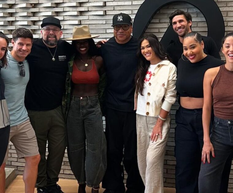 LL Cool J with Peloton instructors.