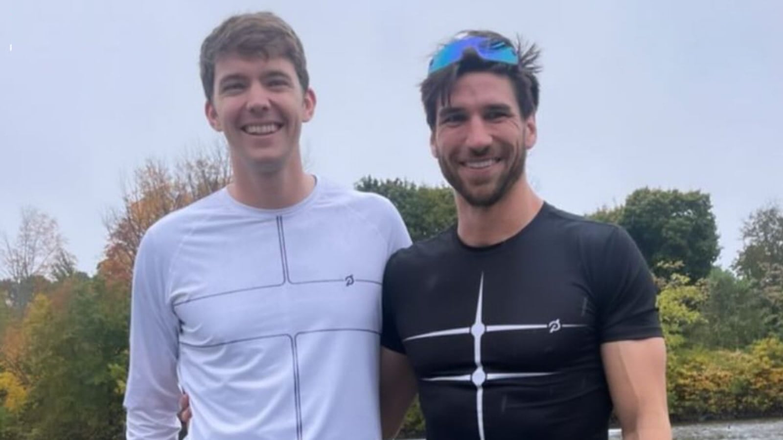 Alex Karwoski & Nick Mead at the 2023 Head of the Charles rowing event.