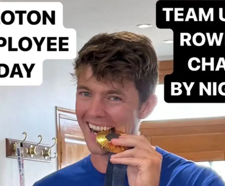 Peloton employee Nick Mead won a gold medal at the 2024 Olympics.