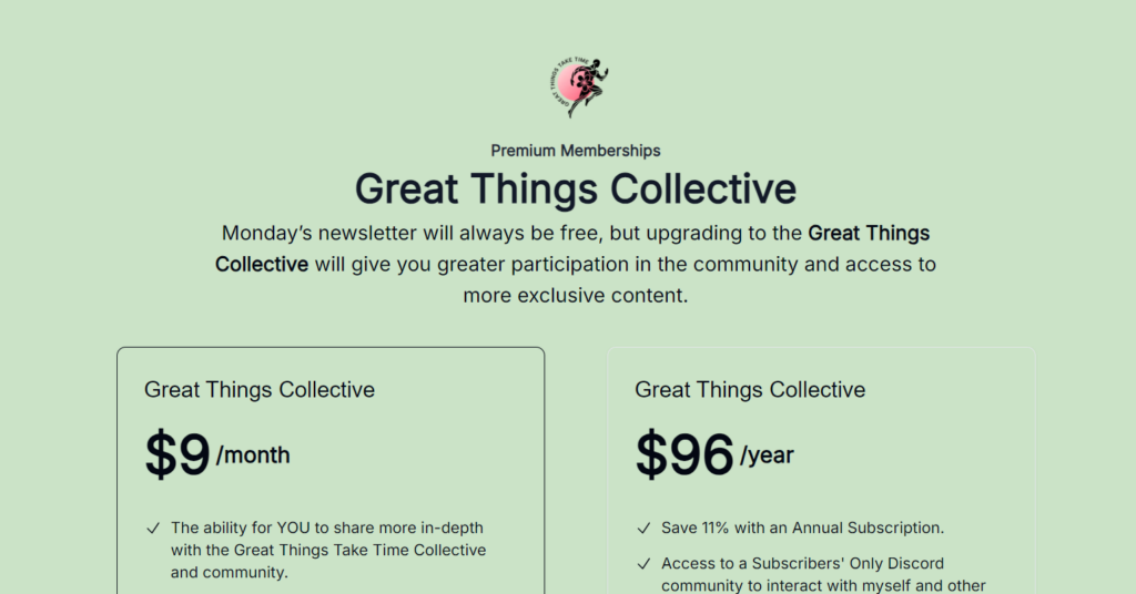 Adrian Williams' "Great Things Take Time" website.