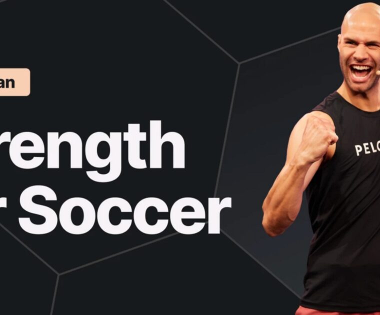 Peloton's Strength for Soccer program with Marcel Maurer in German.