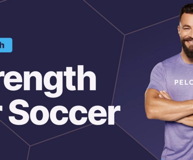 Peloton's new "Strength For Soccer" English program with Erik Jager.