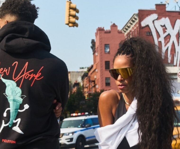 Peloton Apparel website advertising New York Lifestyle Collection.
