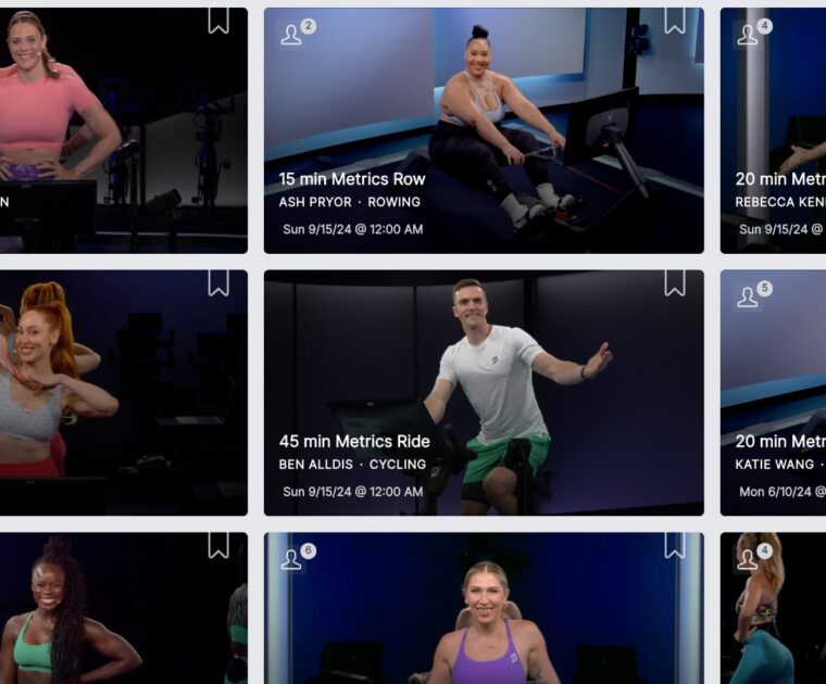 September 2024 Peloton Metrics classes.