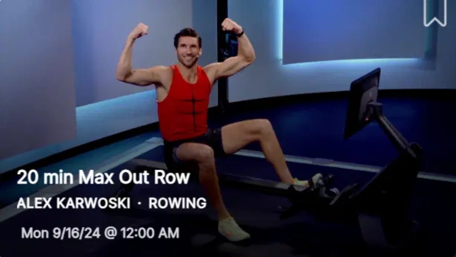 Alex Karwoski's 20 minute Max Out Row class from September 16