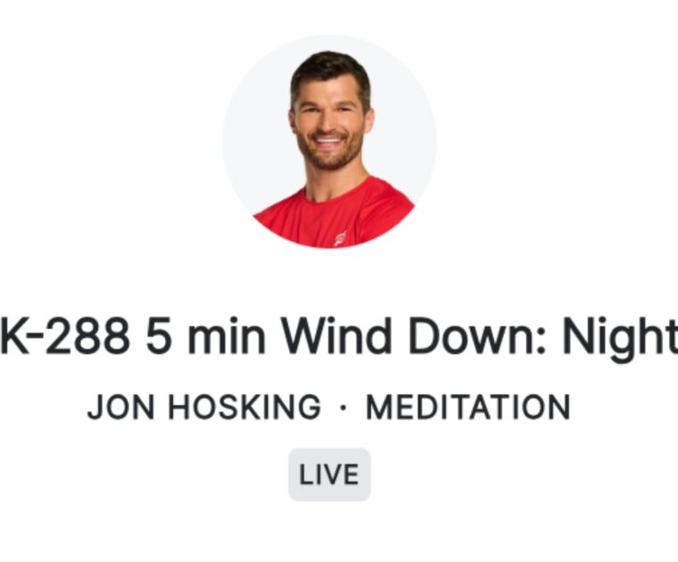 5 min. Wind Down: Nightcap class with Jon Hosking on upcoming Peloton schedule
