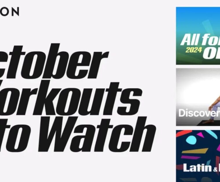 Peloton shared their monthly “Workouts to Watch” email with members for October 2024