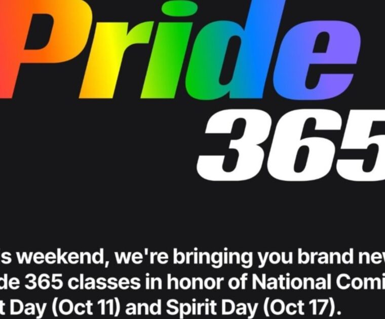 New Pride 365 classes from Peloton in October.