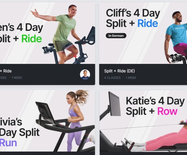 New Peloton Split+ programs.