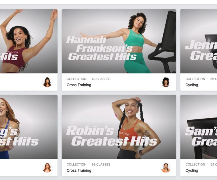 More instructor greatest hits collections for anniversaries on Peloton.