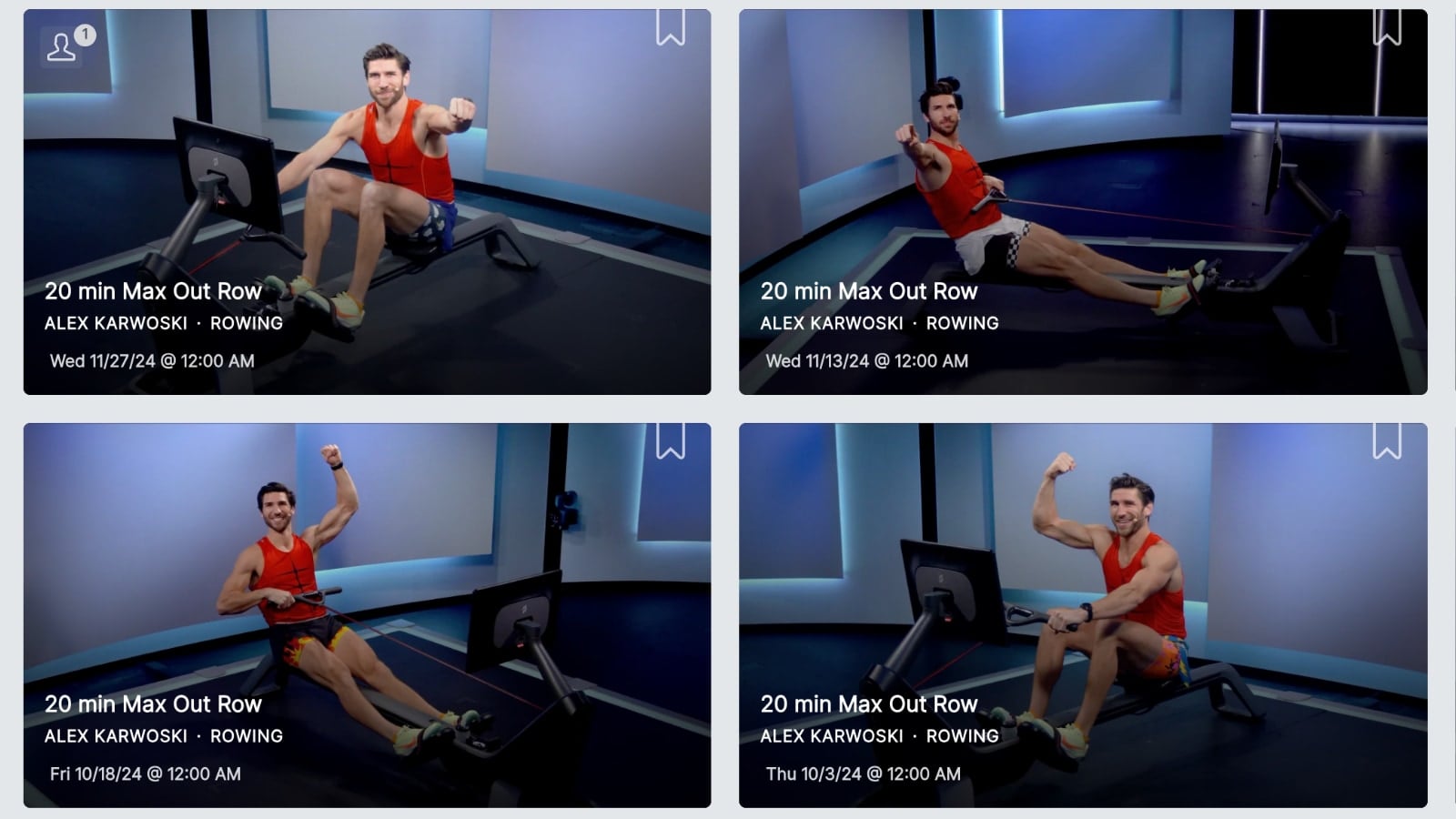 Peloton's Max Out Row classes