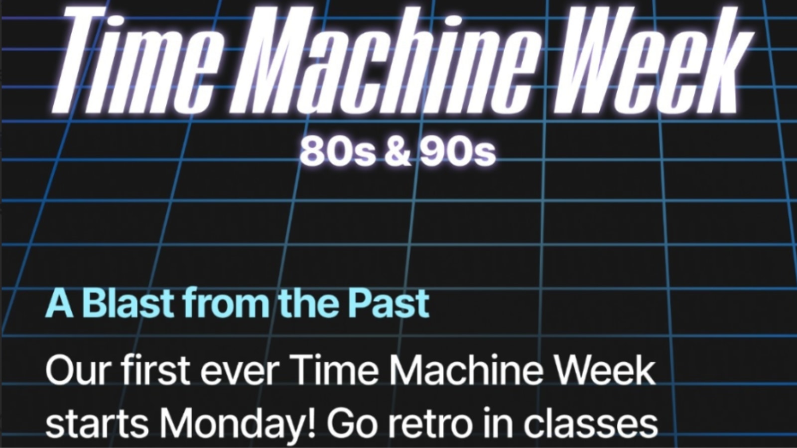 @PelotonStudios Instagram Story announcing Time Machine Week.