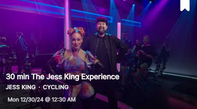 The Jess King Experience ride from 12/30/24