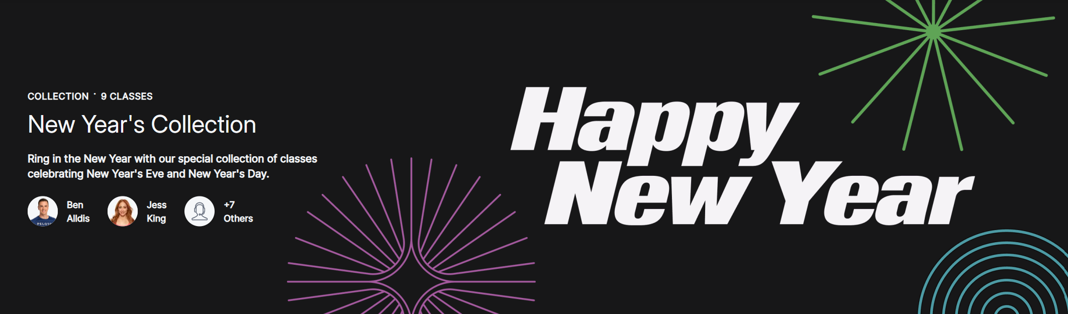 Peloton's Happy New Year class collection