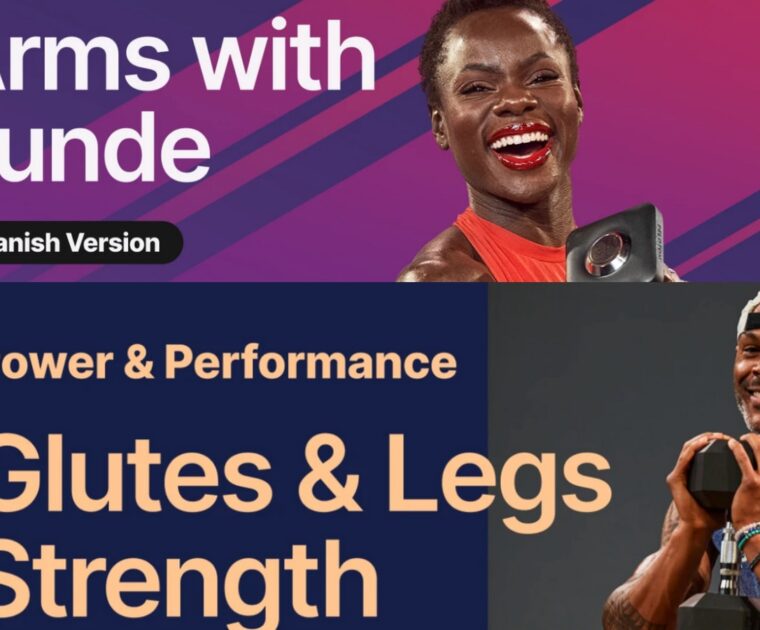 Adrian & Tunde programs in Spanish on Peloton.