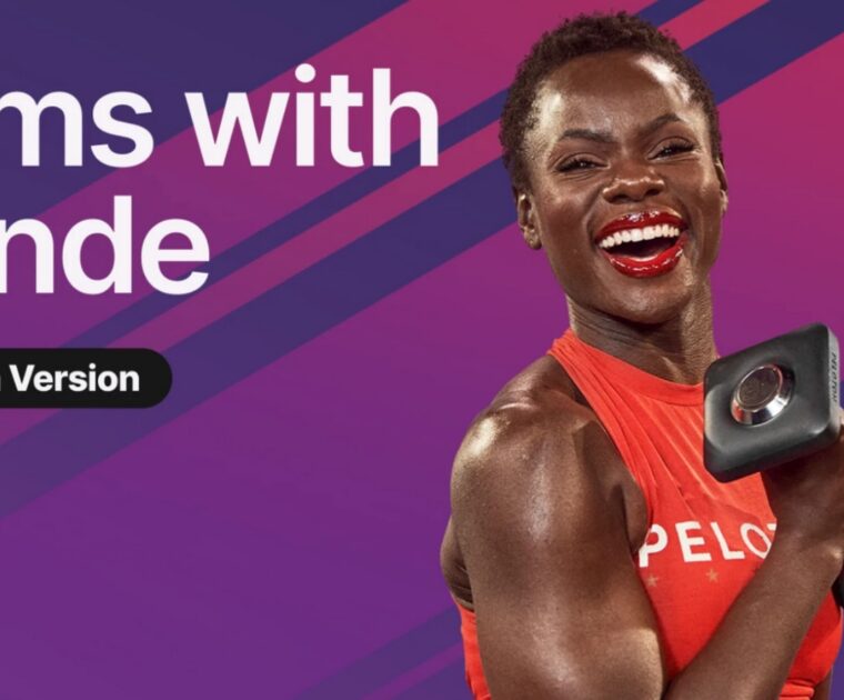 A Spanish language version of the "Arms with Tunde" program on Peloton.