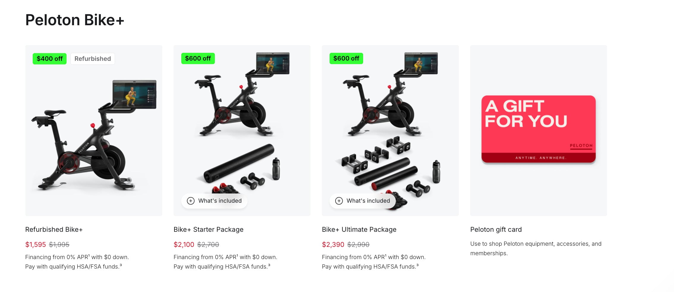 Peloton Bike+ New Year's sales for 2025.