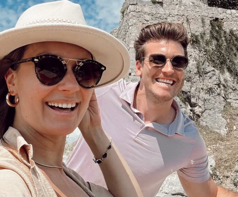 Peloton instructor Bradley Rose and his wife Sofia Parra.