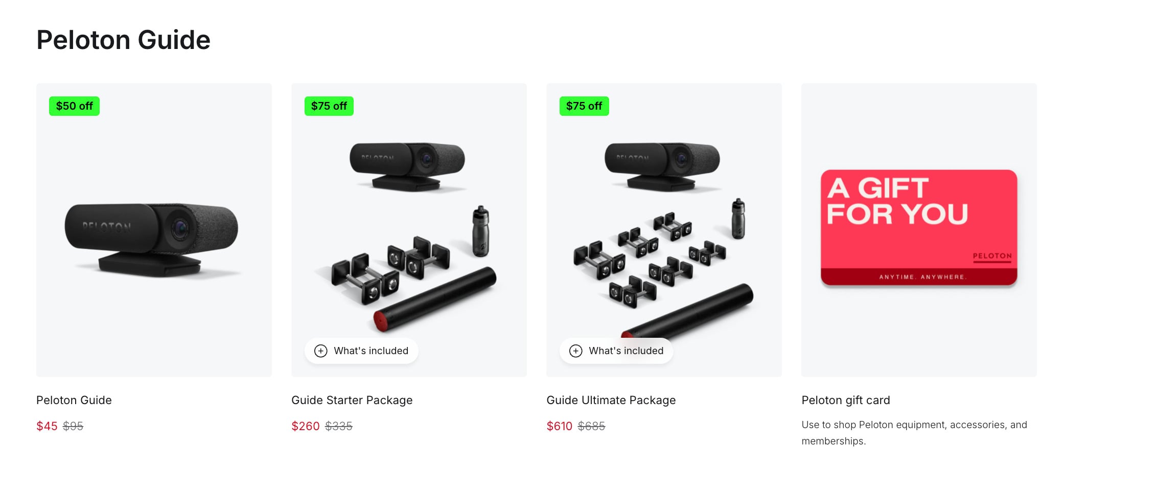 Peloton Guide New Year's sales for 2025.