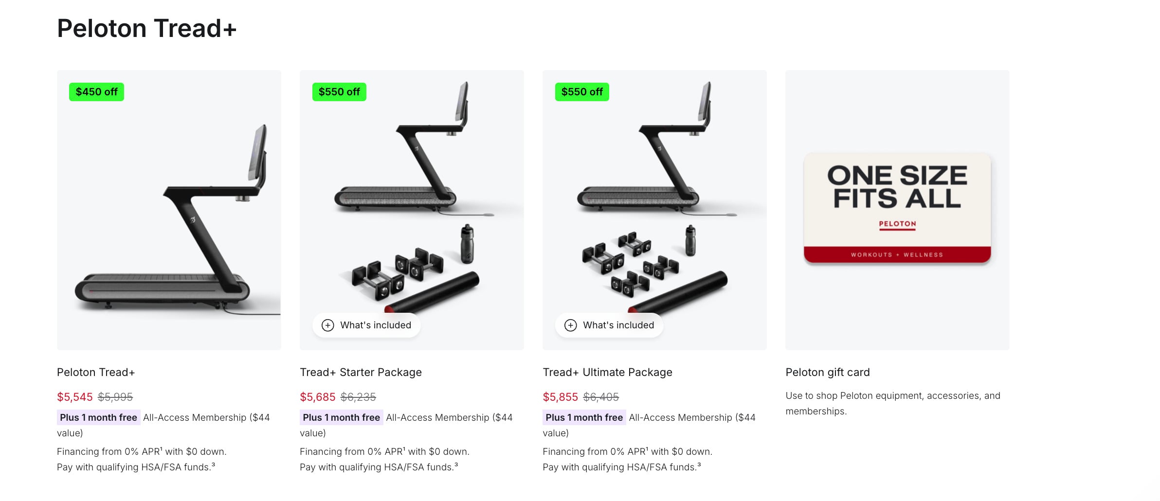 Peloton Tread+ New Year's sales for 2025.