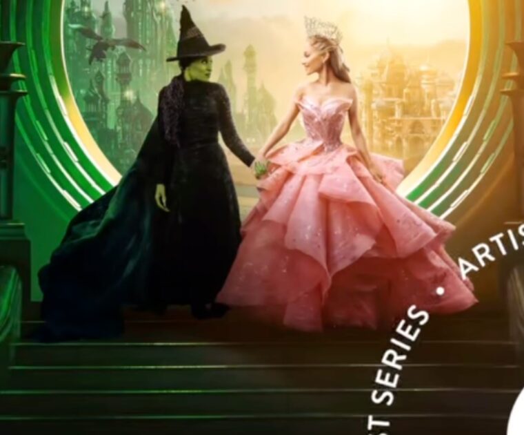 Peloton's Wicked: The Movie class list. Image credit Peloton social media.