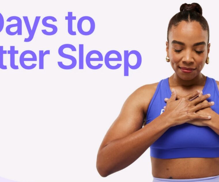 The "7 Days To Better Sleep" program in English by Chelsea Jackson Roberts on Peloton.