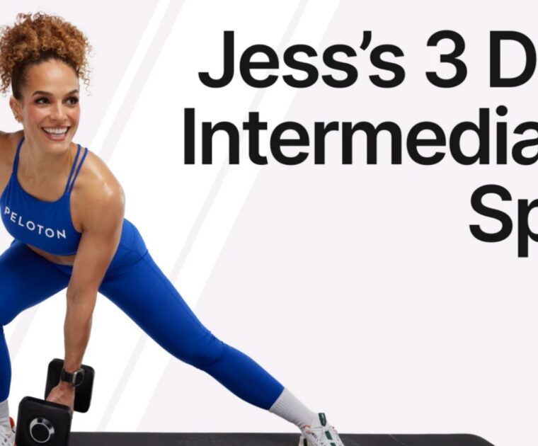 Jess Sims' 3 day split program (intermediate) on Peloton.