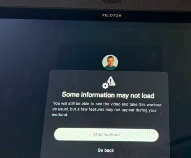 Peloton bug on January 18, 2025.
