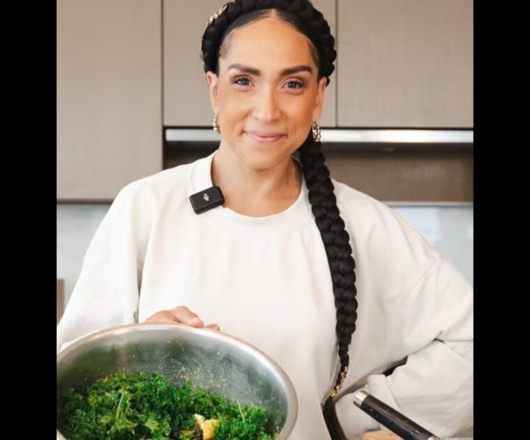 Robin Arzon in her kitchen. Image credit Robin Arzon Instagram.