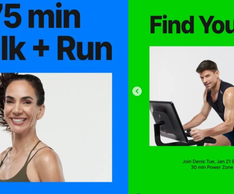 Peloton's featured classes for Jan 20 - 26, 2025