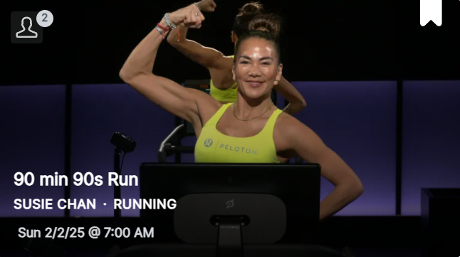 Susie Chan's 90 Minute 90s Run from 2/2/25
