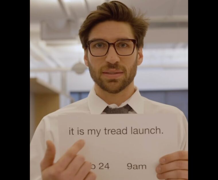 Peloton instructor Alex Karwoski will also teach Tread classes now.