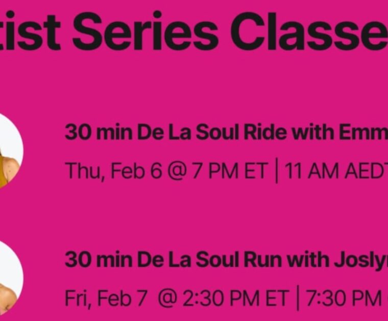 Peloton De La Soul classes. Image credit Peloton social media.