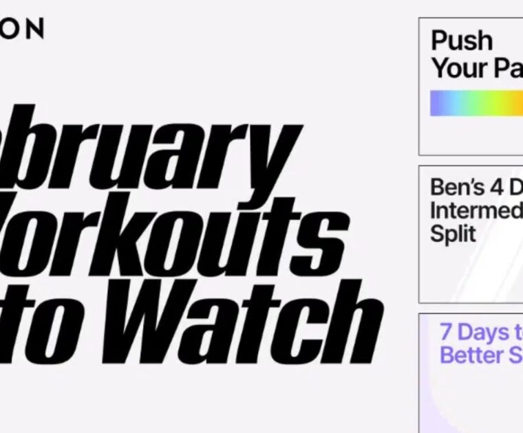 Peloton shared their monthly “Workouts to Watch” email with members for February 2025