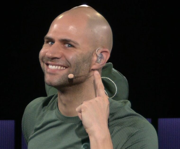 Marcel Maurer's Instagram post showing in-ear monitors.