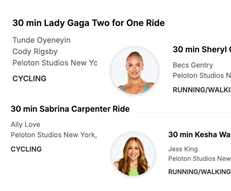 Peloton’s March 2025 artist series classes with Kesha, Sabrina Carpenter, Sheryl Crow, and Lady Gaga