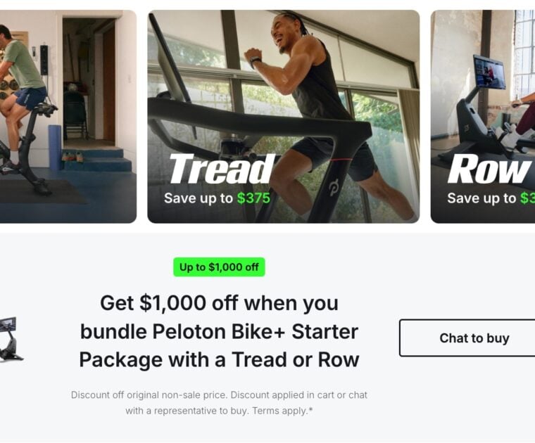 Peloton's Presidents Day discounts for 2025.