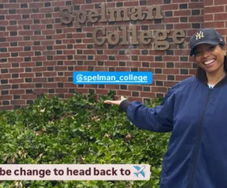 Chelsea Jackson Roberts' Instagram Story regarding Spelman College x The Steve Fund event.