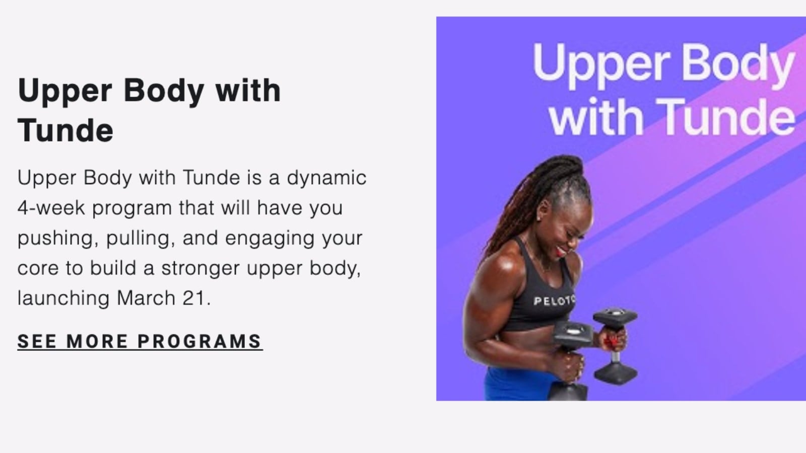 Tunde Oyeneyin will launch new Upper Body strength program in March 2025