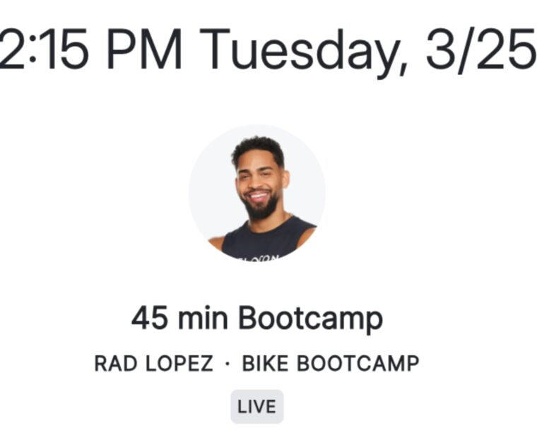 Rad Lopez is now teaching Bike Bootcamp classes for Peloton.