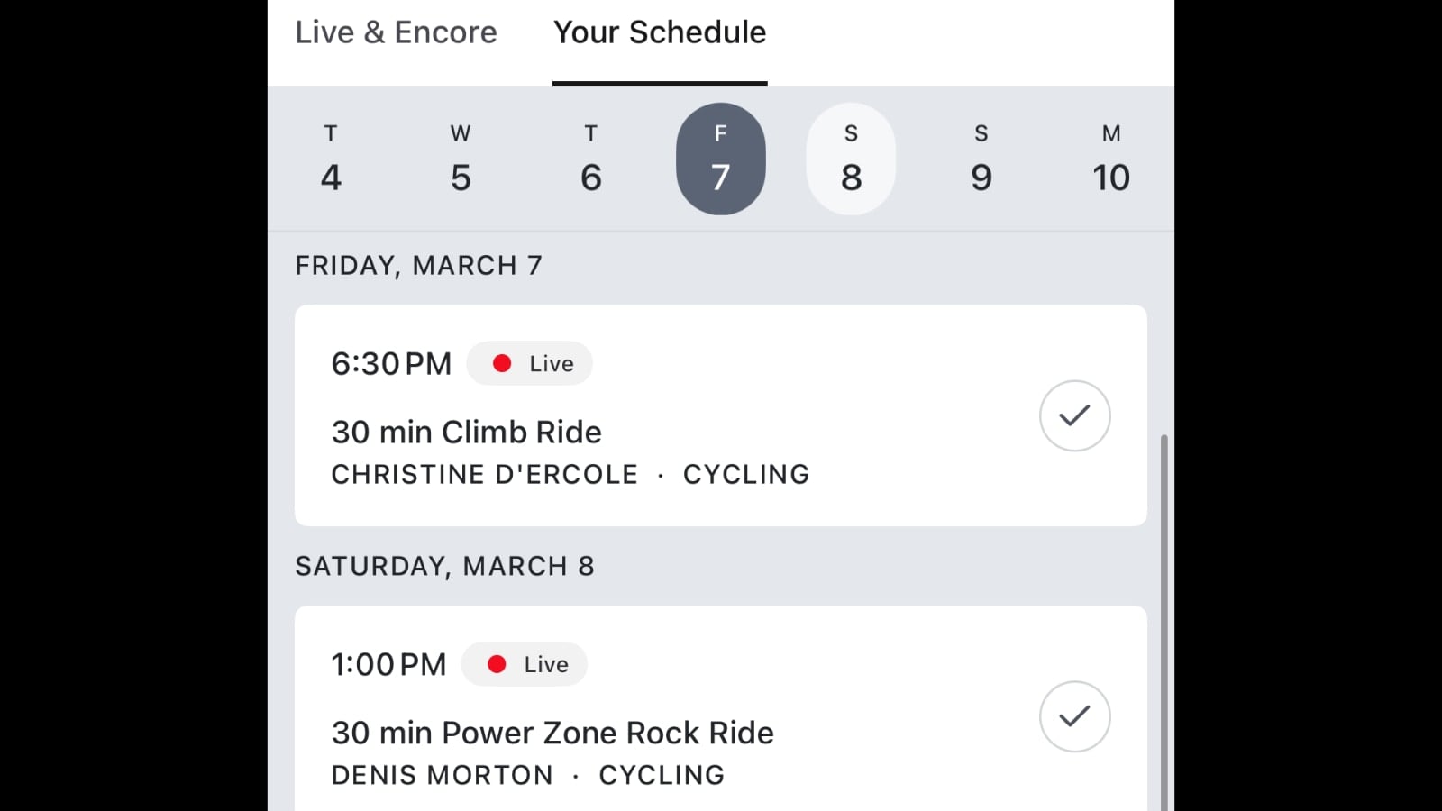 Sample custom schedule using the feature.