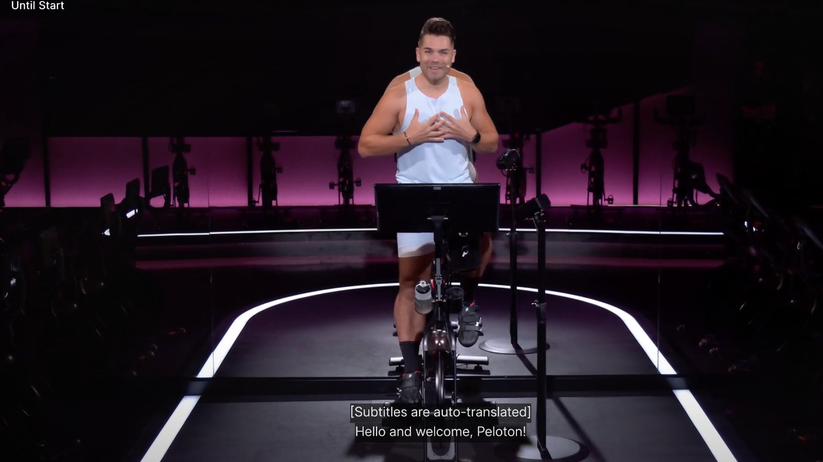 New feature to automatically add subtitles to German classes on Peloton.