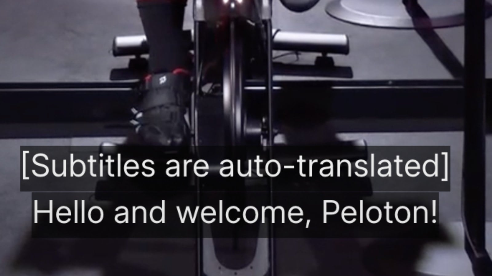New feature to automatically add subtitles to German classes on Peloton.