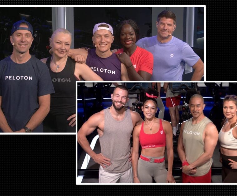 Some of Peloton's power zone instructors from the Global Power Zone ride.