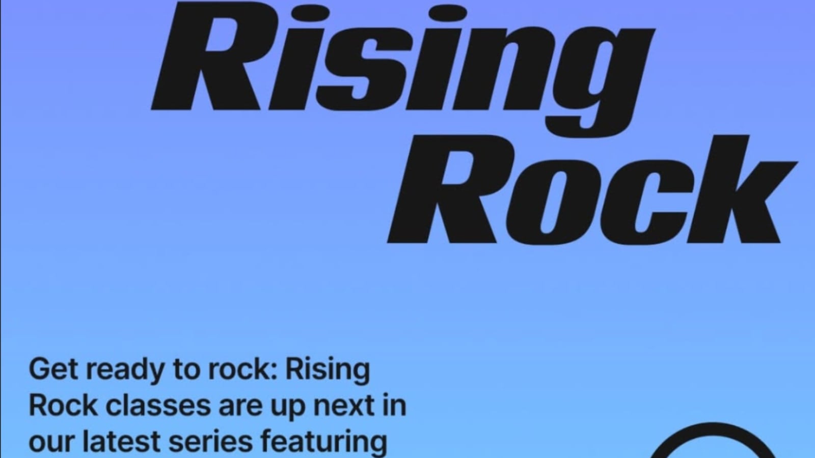Peloton announced new music series "Rising Rock" classes on Instagram earlier this week