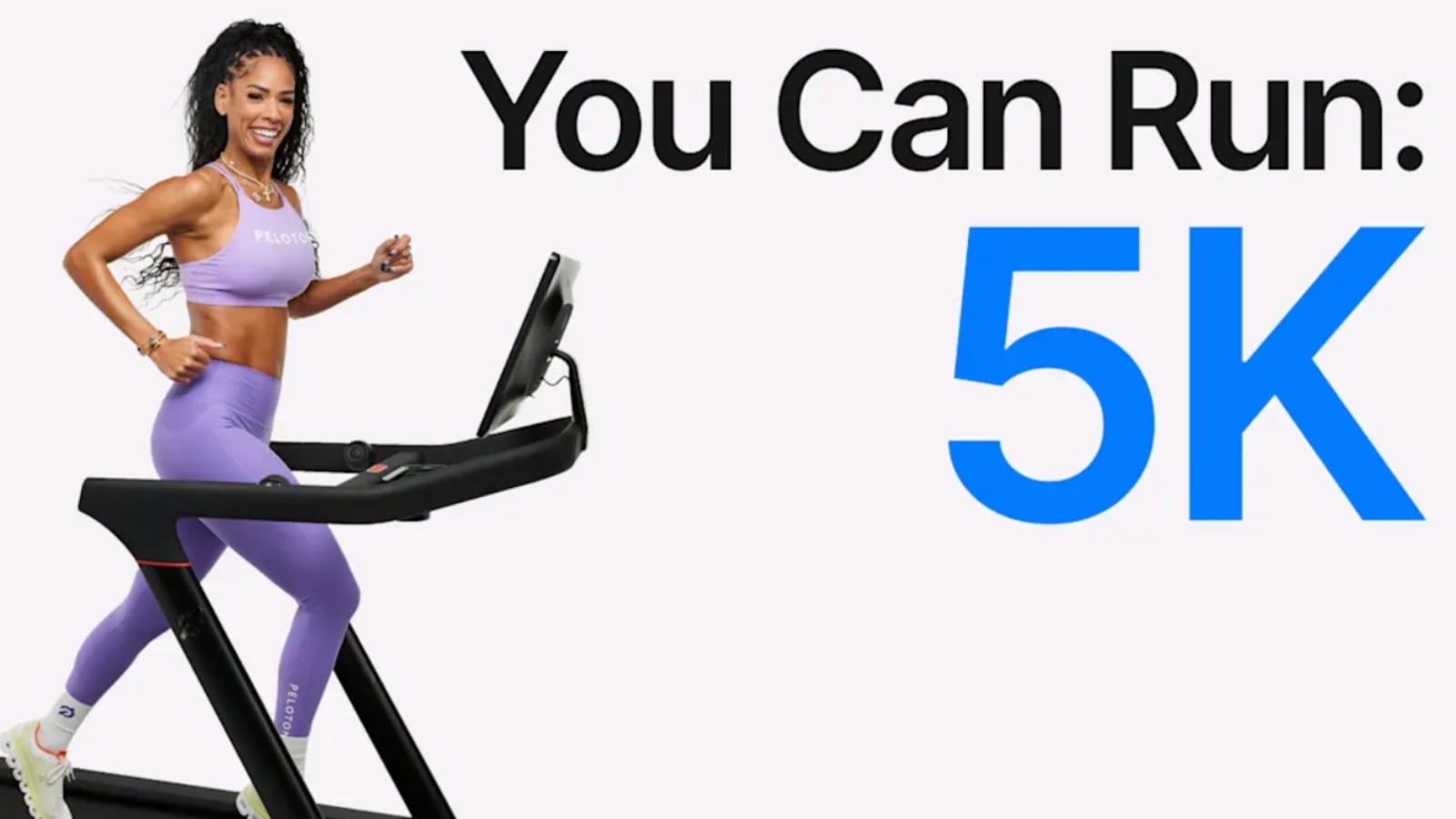 Peloton's new "You Can Run: 5K" program in English.