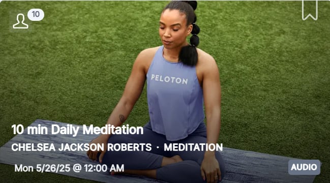 Chelsea Jackson Robert's 10 minute Daily Meditation from May 26, 2025.