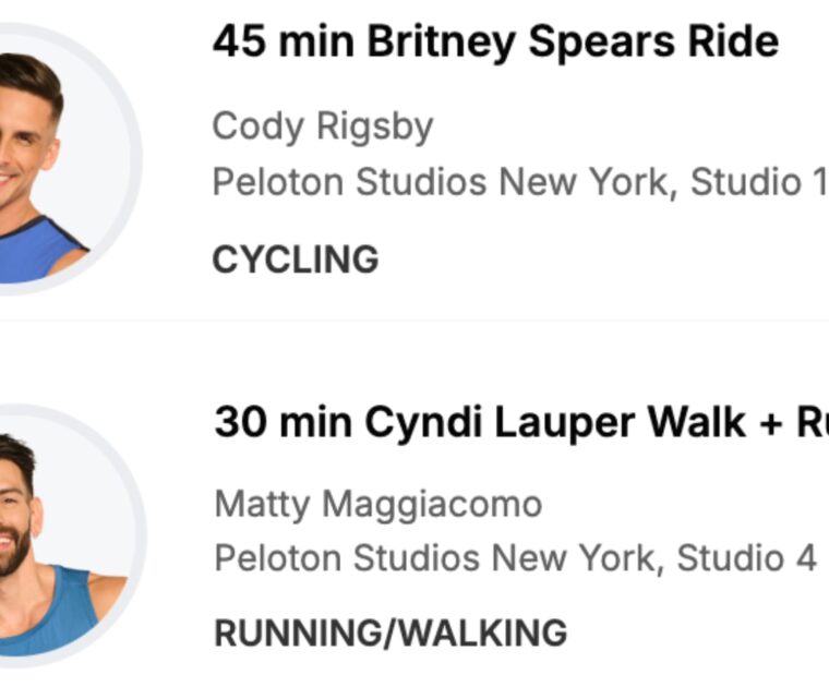 Peloton’s June 2025 artist series classes with Cyndi Lauper & Britney Spears