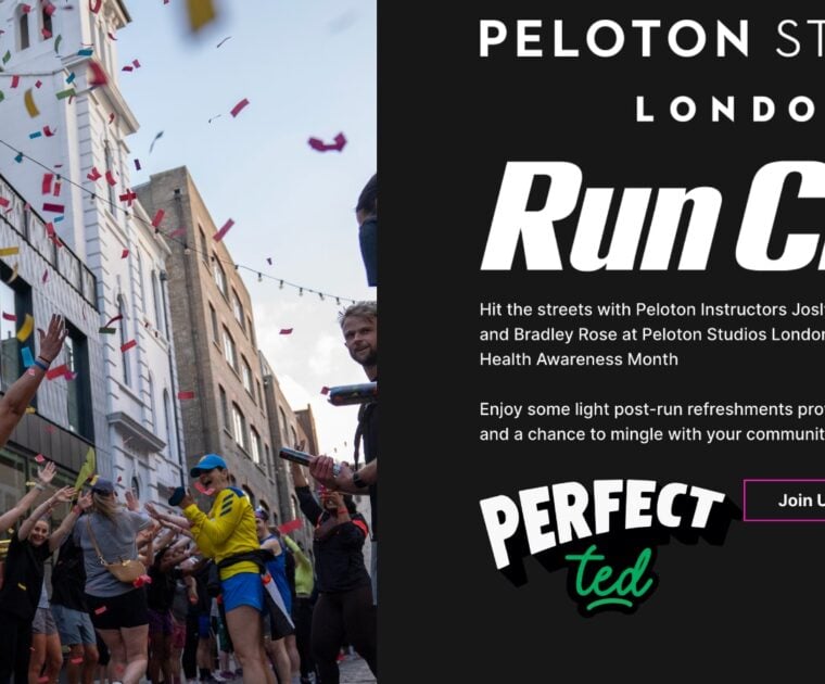 The next Peloton Studios London Rub Club event will be May 21, 2025