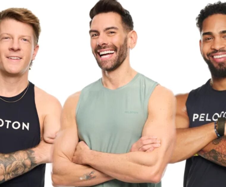 Peloton instructors Logan Aldridge, Matty Maggiacomo, and Rad Lopez
